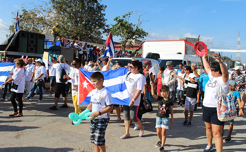 El CCRD-C en el desfile de los trabajadores