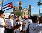 Los trabajadores del CCRD-C durante el desfile