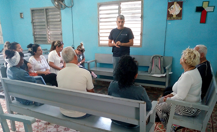 Durante la reflexión sobre la violencia de género en el municipio Juán Gualberto Gómez