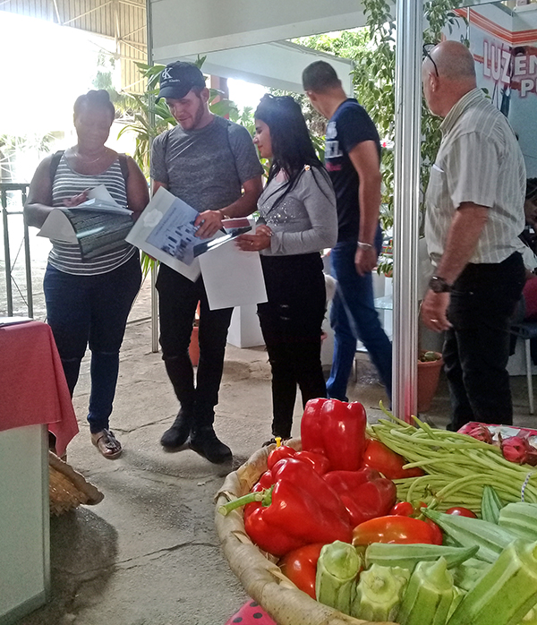 Público asistente a la exposición provincial dedicada a Matanzas, visita el stand del CCRD-C