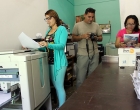 Los especialistas del Departamento de Publicaciones inician el proceso de impresión de la Revista No. 56