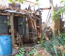 Vivienda afectada por el huracán Irma