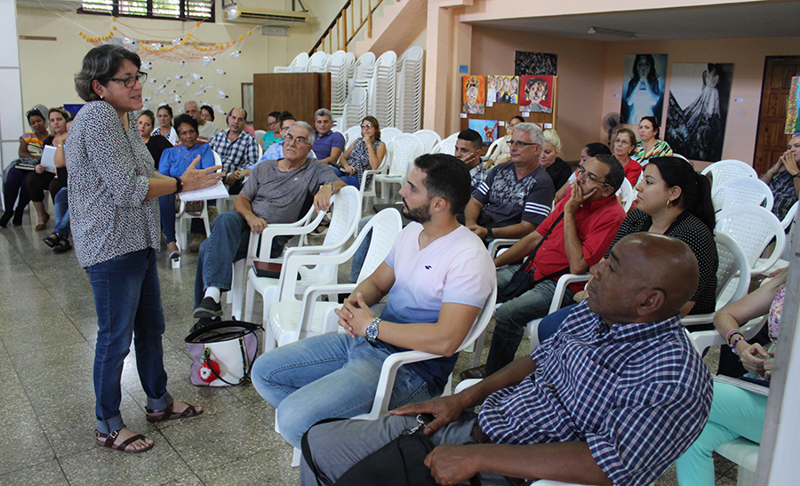 Durante la conferencia Panorama social de Cuba en el 2018