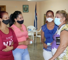 La alegría también formó parte del taller de empoderamiento femenino