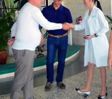 En la visita al Hospital Provincial Clínico Quirúrgico Docente Faustino Pérez se sostuvo un intercambio con profesionales de la salud