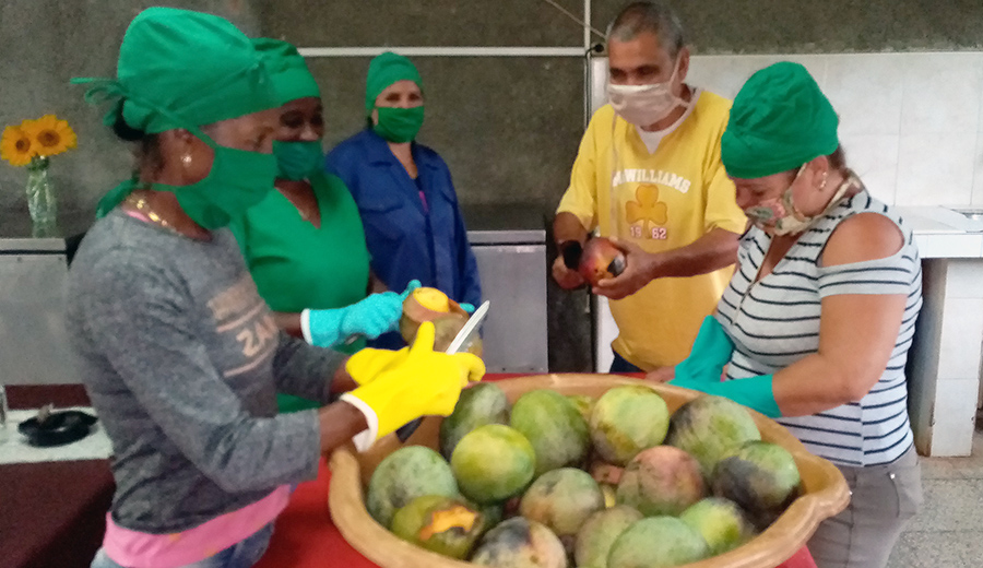Mango y frutabomba troceados son parte de las ofertas