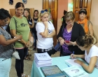 Durante la inscripción al Taller Articulación de líderes comunitarios
