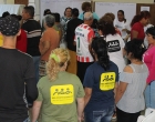 Dinámica grupal durante el Taller Articulación de líderes comunitarios