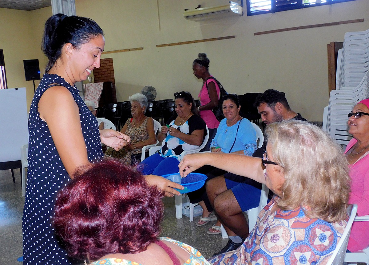 Dinámica participativa durante el taller