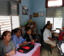 Directoras de escuela que participaron de la asamblea.