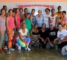 Parte de los asistentes al taller