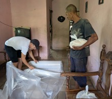 Ayuda humanitaria a familia numerosa