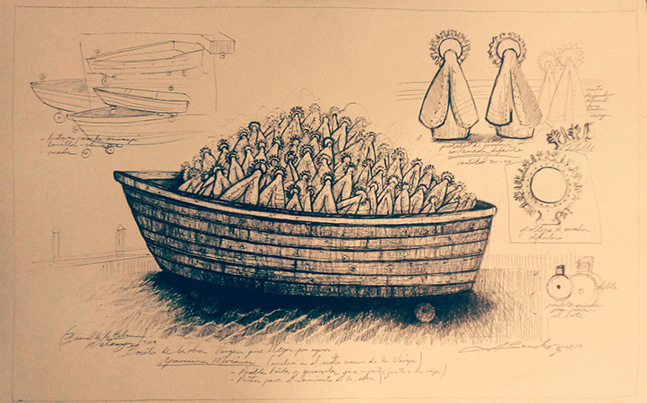 Boceto del proyecto del artista