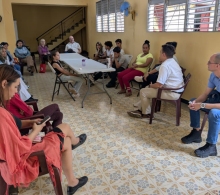 Los visitantes interactuaron con beneficiarios de nuestros programas en las comunidades