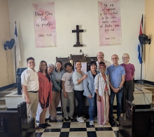 Durante la visita a las comunidades de incidencia