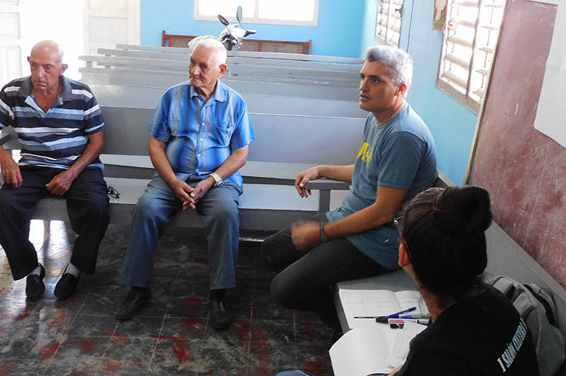 Durante la reunión metodológica en el municipio Sabanilla