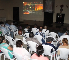 Durante la proyección