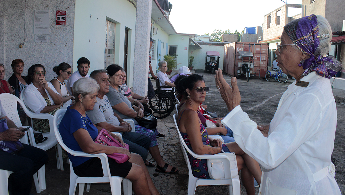 Durante la charla