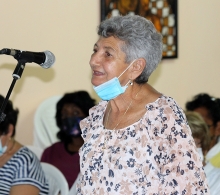 Nacira Gómez Cruz, coordinadora de la Plataforma Interreligiosa en Matanzas, habló de la importancia del diálogo