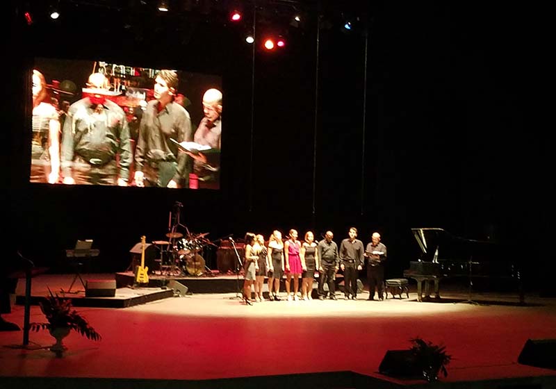 En el concierto
