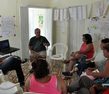 Durante el Taller, elaborando Plan de acción