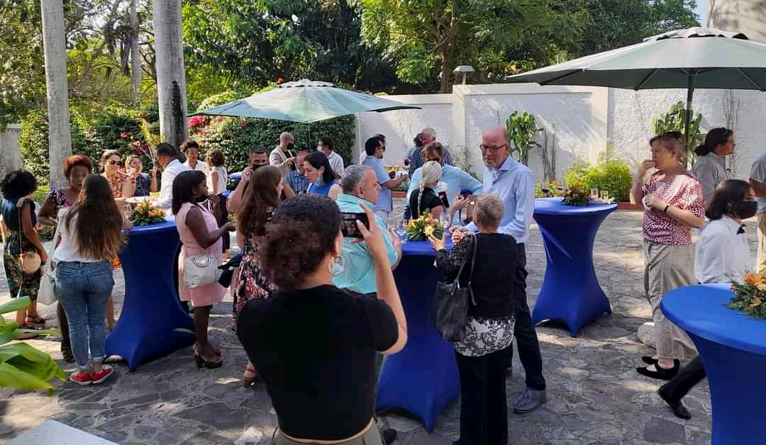 Durante el encuentro fraternal con emprendedores de diferentes negocios