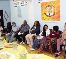 Algunos de los participantes en el coctel