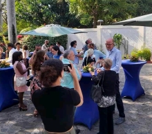 Durante el encuentro fraternal con emprendedores de diferentes negocios