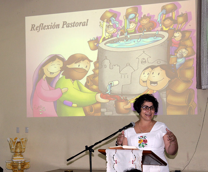 La Directora Ejecutiva, Rita M. García Morris, habla sobre el primer milagro de Jesús