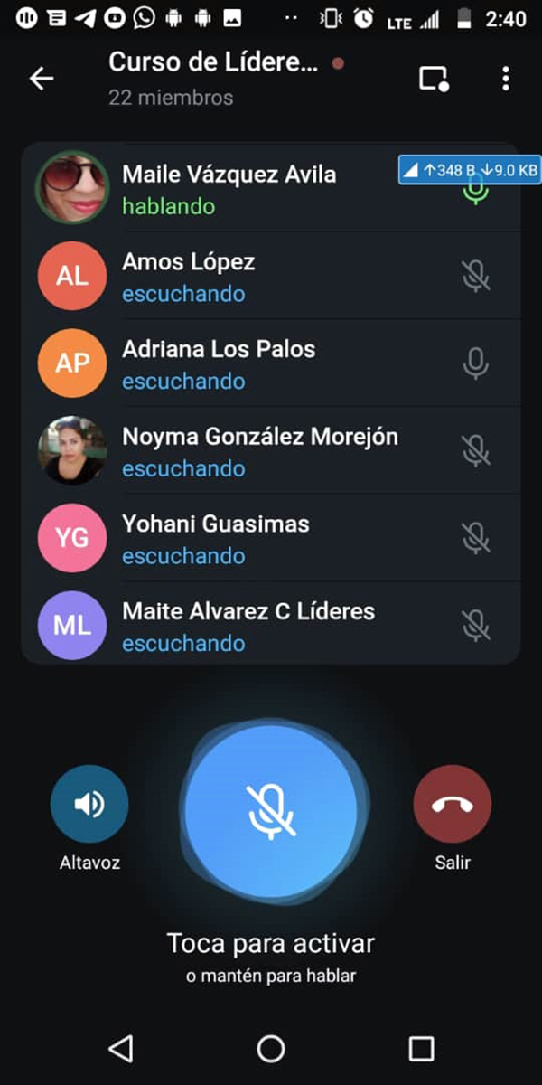 Captura de pantalla realizada por Beatriz Lima Lizama, coordinadora de la Pastoral para la Reflexión y el Diálogo durante el encuentro