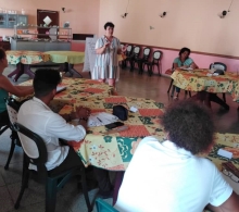 Desayuno de trabajo con líderes comunitarios del proyecto Wenilere cardenense y promotores culturales
