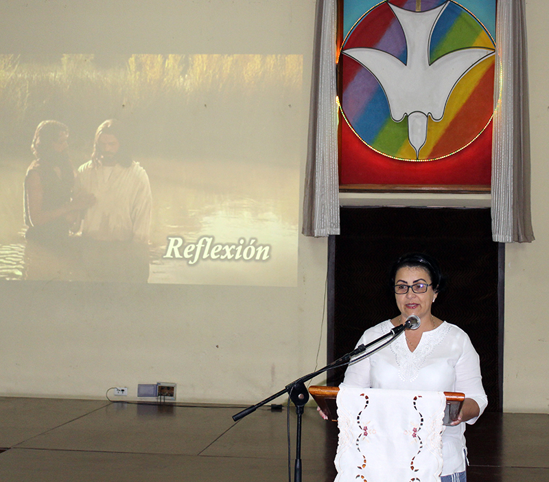 Emotiva reflexión pastoral, a cargo de Rita M. García Morris, Directora Ejecutiva del CCRD-C