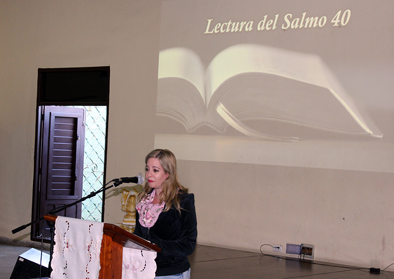 Lectura del Salmo 40, por la psicóloga Rocío Fernández