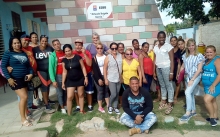 Grupo de docentes de la ESBU Orlando Brígido García