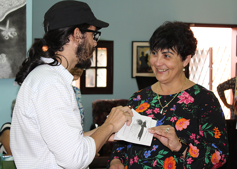 Adrián Sancho y Rita María García Morris, Directora Ejecutiva del CCRD-C