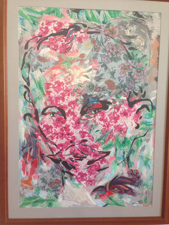 Una de las pinturas expuesta en la sala de la FAR, Feria Internacional del Libro