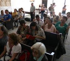 Durante la presentación de libros de Ediciones Matanzas