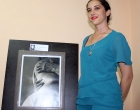 1er Premio del Salón, Sandra M. Hernández, con la obra titulada Madre