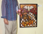 2do Premio del salón, obra Familia cristiana, del autor Benjamín A. Valdés González