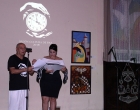 Diego Valdés, Coordinador del CID y Patricia de la Paz, especialista de Académico, conducen el evento