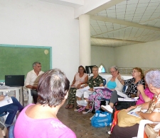 Intercambio con líderes comunitarios en Caibarién