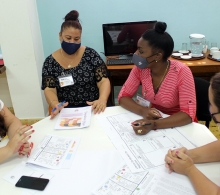 Ejercicio grupal en que se ejecuta un plan de negocio