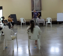 La introducción del taller la facilitó Frank Velázquez que habló desde una perspectiva de género