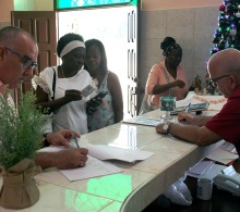 Durante la inscripción al Encuentro integrador