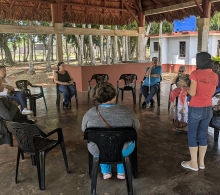 Los integrantes de la Escuela Nacional de Diakonía disfrutaron la estancia en la finca agroecológica El Retiro