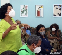 Durante el intercambio con el público asistente