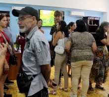 Durante la exposición