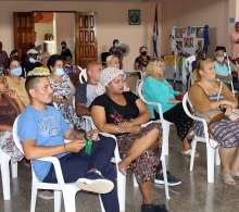 Durante la proyección de uno de los audiovisuales dedicados a la diversidad cultural