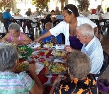 En el almuerzo