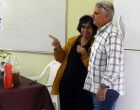 La Dra. María Caridad González Cepero, del INCA, junto a Luis Manuel Morales Álvarez, Coordinador de La Finca El Retiro